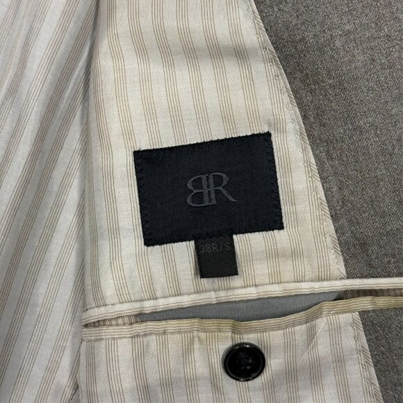 Banana Republic Suit Vitale Barberis Canonico 120s Flannel Wool 2pc 38R 32x31 - Picture 10 of 16